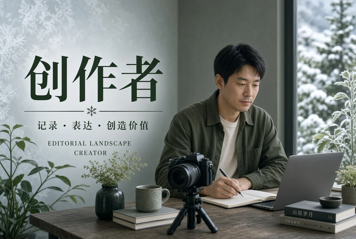 创作者观察配图